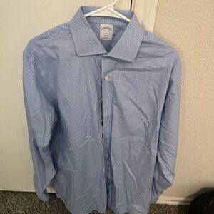 Brooks Brothers Blue Dress Shirt Classic Style